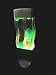 LARGE SIZE 165 LAVA LAMP DOUBLE COLUMN GREEN GLOW