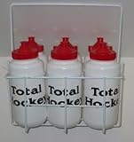 Total Hockey Water Bottles w/ Wire Carrier