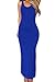 Chase Secret Womens Summer Beach Hollow Out Maxi Club Dress Medium Blue