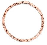14K Rose Gold Byzantine Bracelet