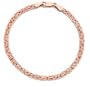 14K Rose Gold Byzantine Bracelet