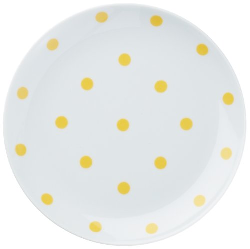 Arzberg Cucina Basic 2100704280220 Piatto da colazione da 20 cm, Coupe, con pois gialli Arzberg Cucina Basic 2100704280220 Piatto da colazione da 20 cm, Coupe, con pois gialli
