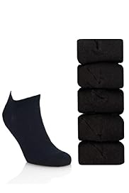 5 Pairs of Cotton Rich Freshfeet™ Trainer Liner Socks with Silver Technology