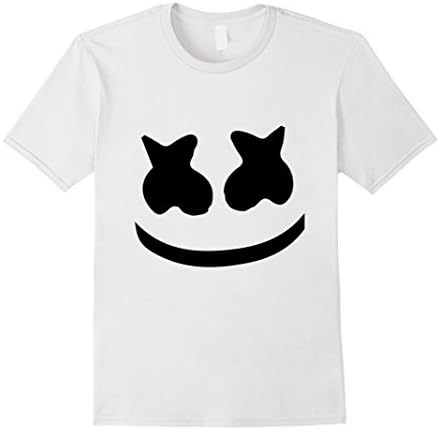 Men's Marshmello Face T-shirt Large White