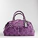 Coach Op Art Sabrina Satchel Duffle Bag Tote 12947 Amethyst