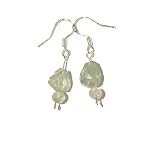 Aquamarine Earrings 03 Dangle Faceted Blue Gemstone Sterling Silver Crystal Healing Reiki Communication Stone 1.5