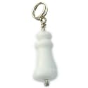 Handmade Glass WHITE CHESS PIECE Charm