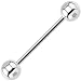 16 Gauge STEEL BARBELL Tongue Ring 5/8" 5mm