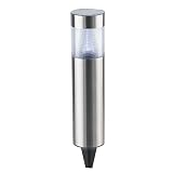 stainless steel solar post - 52 cm H - provides up to 8 hours light