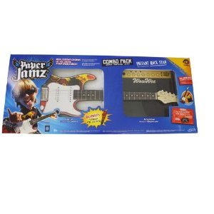 Wow Wee Paper Jamz Guitar, Amplifier and Strap Bundle (Styles Vary)
