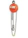 CM 4741 Aluminum Cyclone Hand Chain Hoist with Hook Mounted, 20000 lbs Capacity, 20' Lift Height