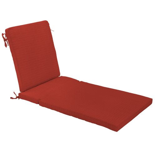 Strathwood Falkner Chaise Lounge Chair Polyester Cushion, Solid Red