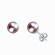 Natural Lavender 5.5-6mm 14k Gold Cultured Pearl Stud Earrings - by Dahlia Classic Jewelry Collection