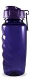 BioGreen Biodegradable BPA-Free Sport Bottle with Wide Mouth DuoFlow Lid (26-Ounce, Frosted Clear, Plain)