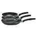 T-Fal Banquet Non-Stick 3 Piece Fry Pan Set, Grey