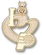 Indiana Pacers "I Heart Logo" 3/4" Charm/Pendant -14K/10K, Stainless Steel or Gold Plated