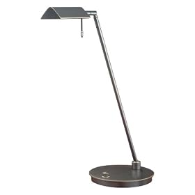 Holtkoetter Bernie Series Low-Voltage Desk Lamp, Hand-Brushed Old Bronze by Holtkoetter