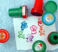 Christmas Pencil Tops Stampers (24/PKG) by TC