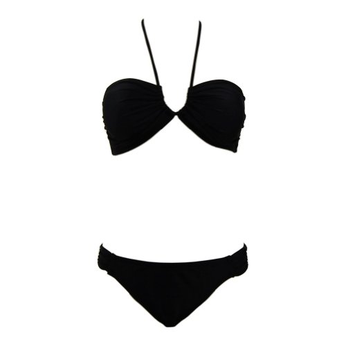 Bikini Set Black Bandeau & Bottom