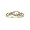 10K Yellow Gold 0.02 ct. Diamond and 6 x 4 ct. Pearl Ring