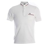 Fred Perry Grosgrain Tape Polo T-Shirt in White