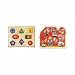 Melissa & Doug Large Shapes and Large Farm Wooden Jumbo Knob Puzzle Bundle