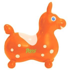 Gymnic ~ Rody Inflatable Hopping Horse, Orange