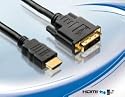 PureLink zertifiziert HDMI  DVI-D - vergoldet 1.0m