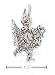 Sterling Silver Turkey Charm