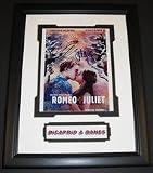 Leonardo Dicaprio and Claire Danes Dual Autographed "Romeo and Juliet" 8" x 10" Custom Framed Photograph