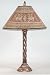 Handpainted Lamp and Shade