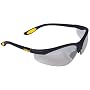 Dewalt DPG58-9C Reinforcer Indoor/Outdoor High Performance Protective Safety Glasses with Rubber Temples