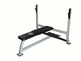 FoxHunter Home Gym Fitness Flat Barbell Bench for 7FT Olympic Standard Weight Bar Chest Shoulder Press Max Weight Capacity 300kg