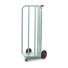 Raymond Steel V-Shaped Book Cart with Skid Resistant Rubber Wheels, 44" Height, 21-1/4" Width
