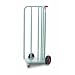 Raymond Steel V-Shaped Book Cart with Skid Resistant Rubber Wheels, 44" Height, 21-1/4" Width