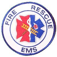 Fire Rescue EMS Star Cross Patch