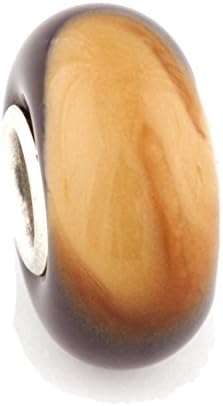 The Buckeye Bead Ohio State University European Style Charm Bead