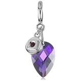 ELLE Jewelry Charms Purple-Blue Faceted Crysta