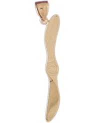 Dazzlers Solid 14k Gold Airplane Propeller Charm Pendant Available in three colors from jewelsberry (weights: 1.5 grams only)