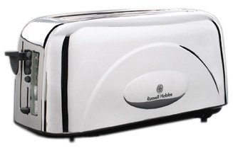 Russell Hobbs 13245 4-Slice Retro Long Slot Toaster in Chrome