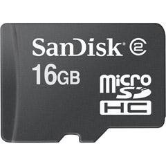SanDisk 16GB microSDHC Memory Card