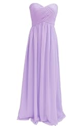 Chiffon Sweetheart Flowy Bridesmaid Dress 