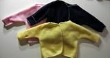 Fleece Cardigan Preemie and Newborn Jacket (Three Sizes), Newborn 8-12 Pounds, Navy Blue