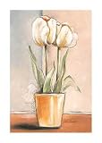 White Tulips by Vitor Vivaldi Fine Art Print / Poster 19.75 x 27.50 in.