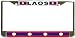Laos Laotian Lao Flag Chrome Metal License Plate Frame Holder