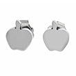 Surqical Steel Polished Apple Earrings