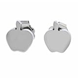 Surqical Steel Polished Apple Earrings