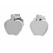 Surqical Steel Polished Apple Earrings