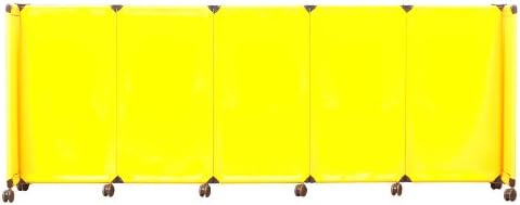 MP10 Safety Partition, 4' high x 10' long, Yellow Fabric