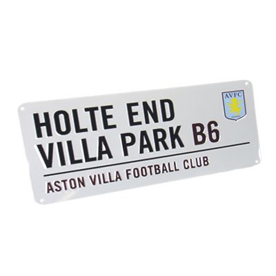 Aston Villa FC Authentic Villa Park Metal Street Sign